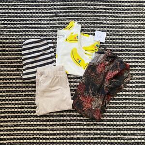 🌿Girls Kids 4P Clothing Mix Lot Bundle Paper Wings Gap Agatha Cub Kawai Sz 10